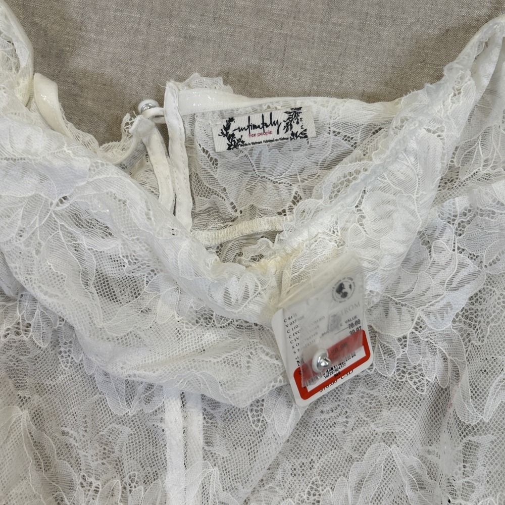 Free People Intimately Lace Body Suit Ivory NWT Medium - Picture 6 of 16